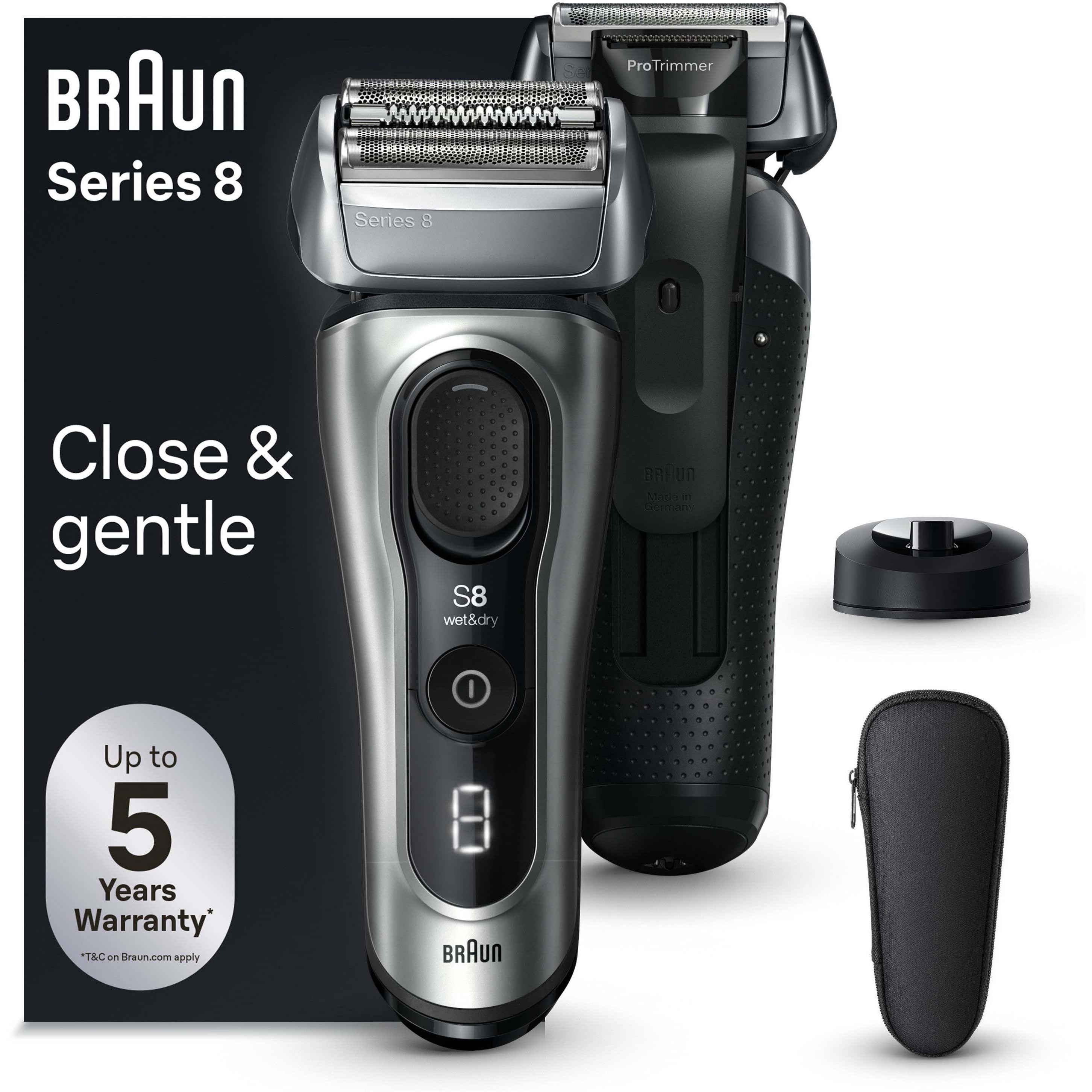 Läs mer om Braun Series 8 Electric Shaver Charging Stand Wet & Dry El