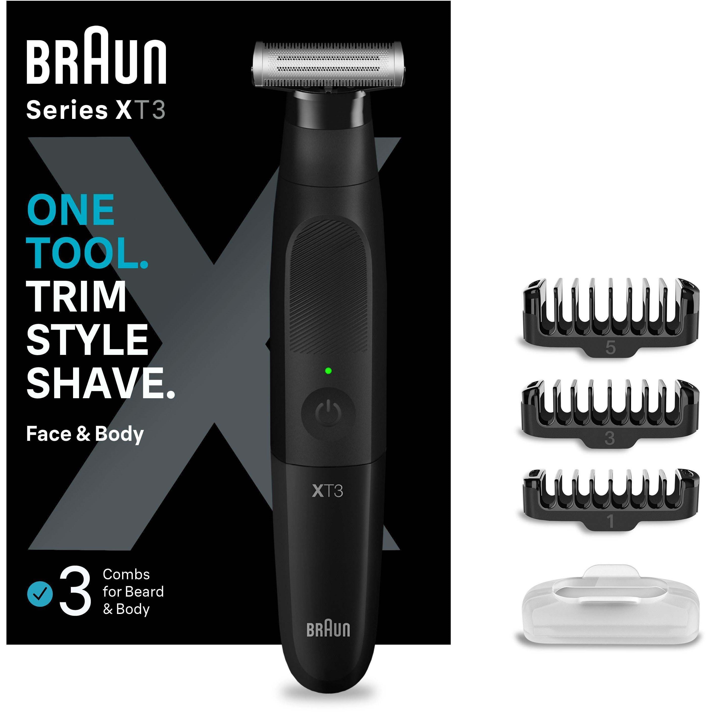 Braun Series X Beard Trimmer For Facial Hair Removal XT318