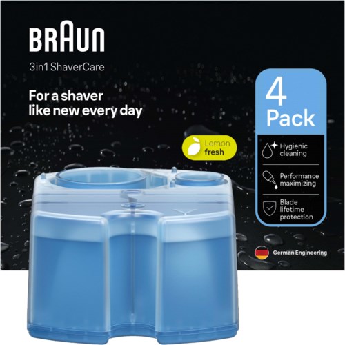 Braun 3in1 ShaverCare SmartCare Center Refill Cartridges Hygienic Cleaning 4 Pack 4 st