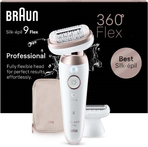 Braun Silk-épil 9 Flex Epilator For Easy Hair Removal 9-030 3D White/Rose Titan
