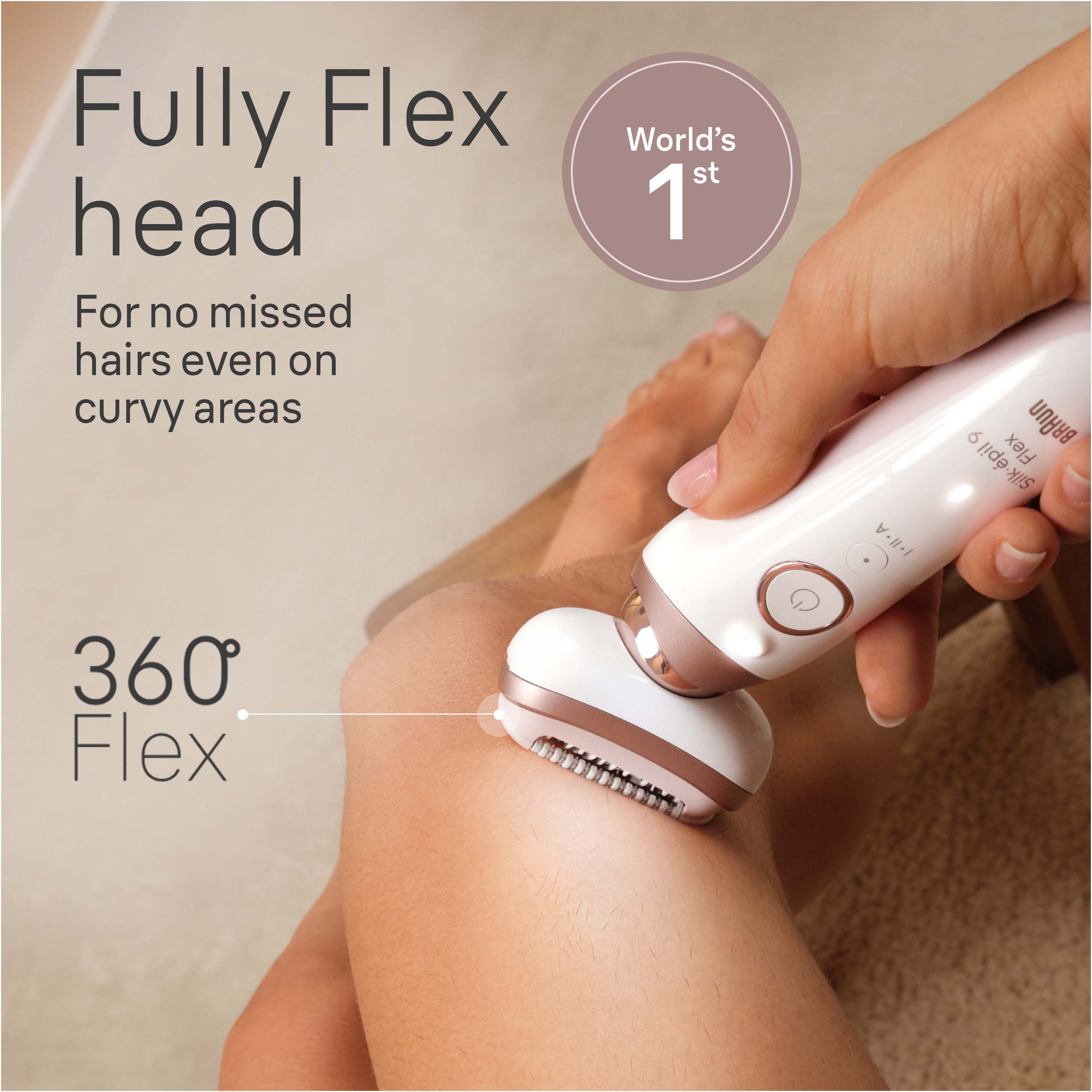 Braun Silk-épil 9 Flex Epilator For Easy Hair Removal 9-030 3D (obrázok 4)