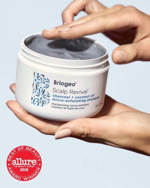 Шампунь Briogeo Scalp Revival Charcoal + Coconut Oil отшелушивающий, для раздражённой кожи головы — фото 5