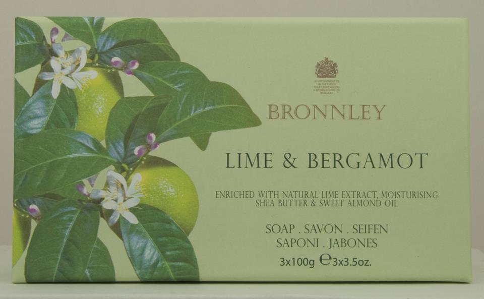Bronnley Citrus Lime & Bergamott 3x100g