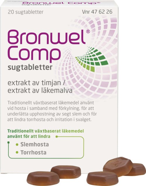 Bronwel Comp Sugtabletter 20 st