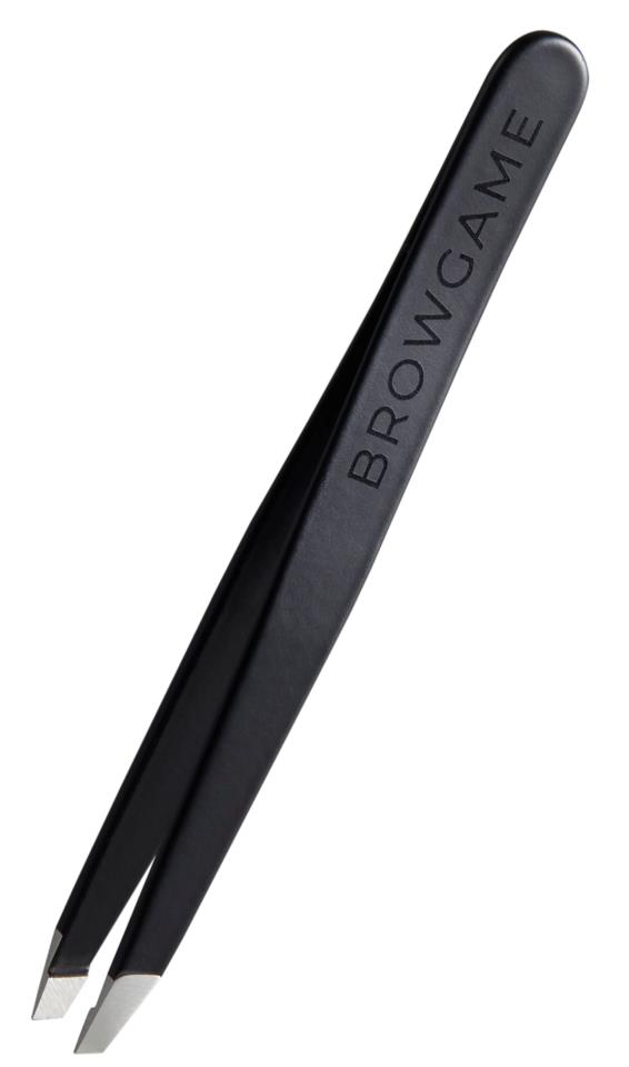 Browgame Cosmetic Signature Tweezer Slanted - Soft Touch - B