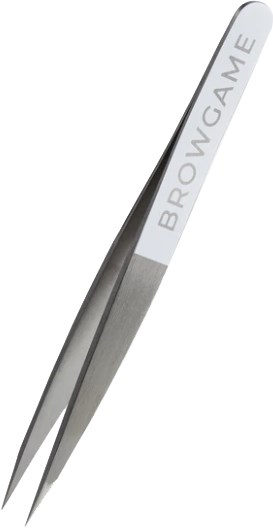 Ett par metalltänger med ordet "BROWGAGE" skrivet på handtaget.