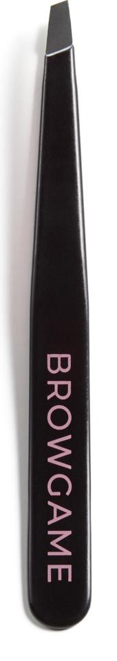 Browgame Cosmetics Signature Slanted Tweezer Pink