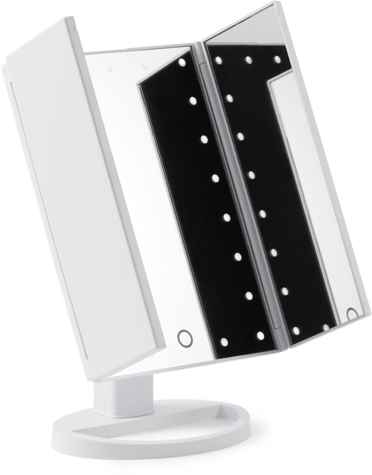 Browgame Cosmetics Tri Folded Lighted Makeup Mirror