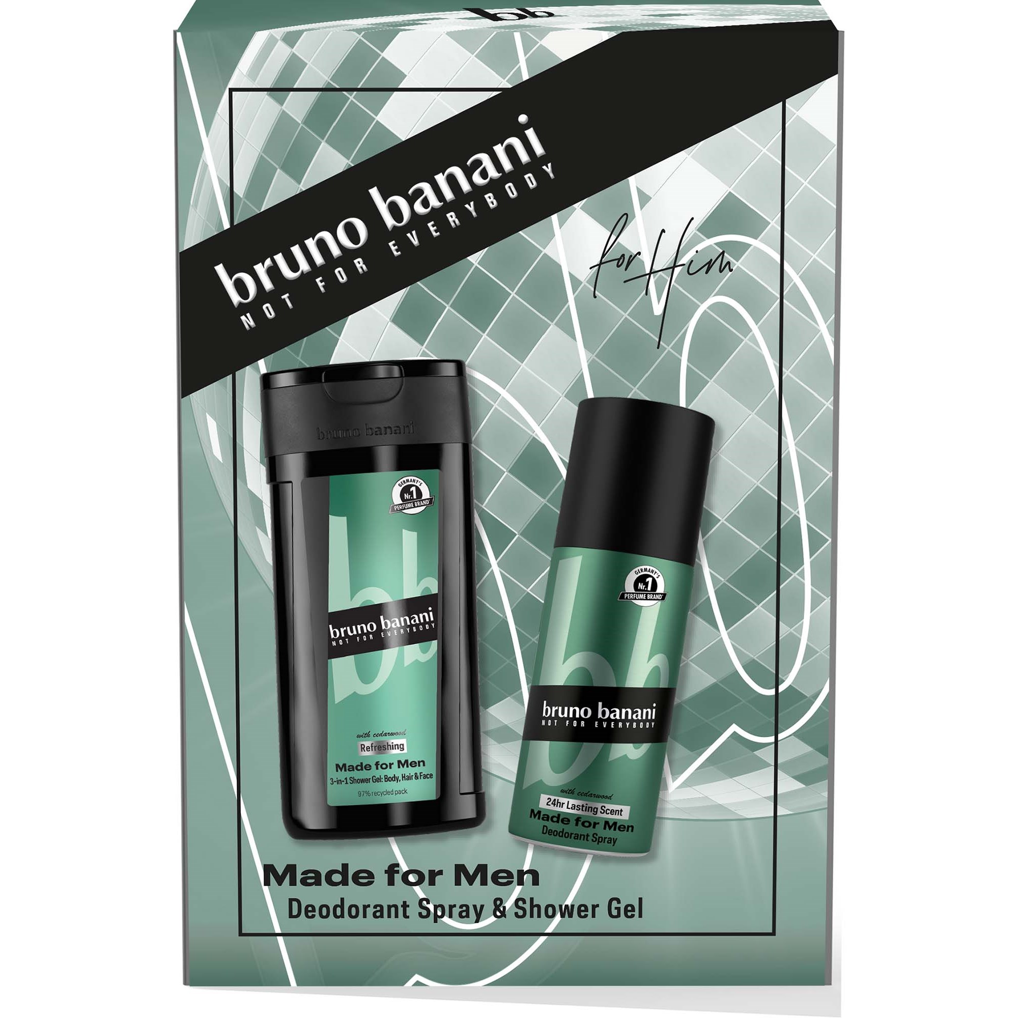 Bruno Banani Gift Set Made For Men Shower Gel 250 ml + Deo Spray 150 ml
