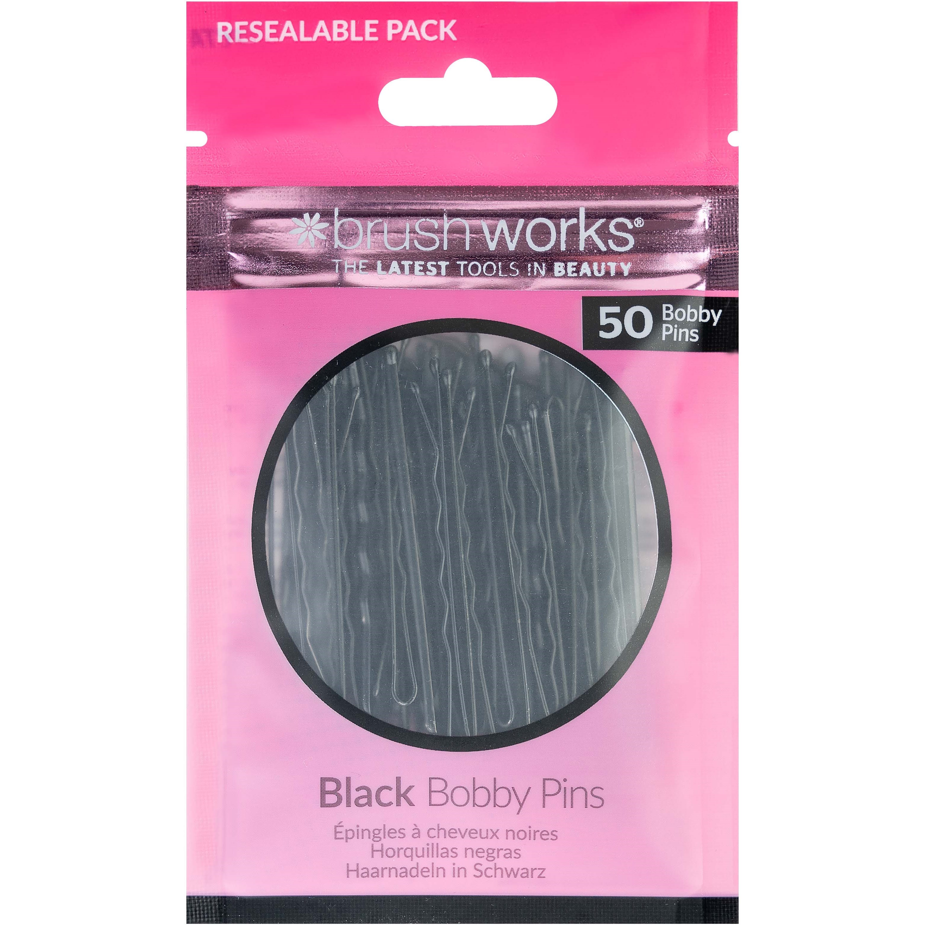 Läs mer om Brushworks Black Bobby Pins