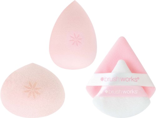 Brushworks Teintschwamm-Set – 4 Stück, Für Foundation & Concealer, Ultraweich & Vegan