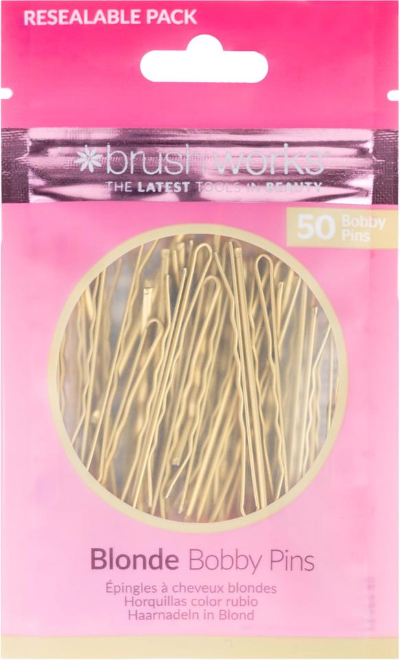Brushworks Blonde Bobby Pins