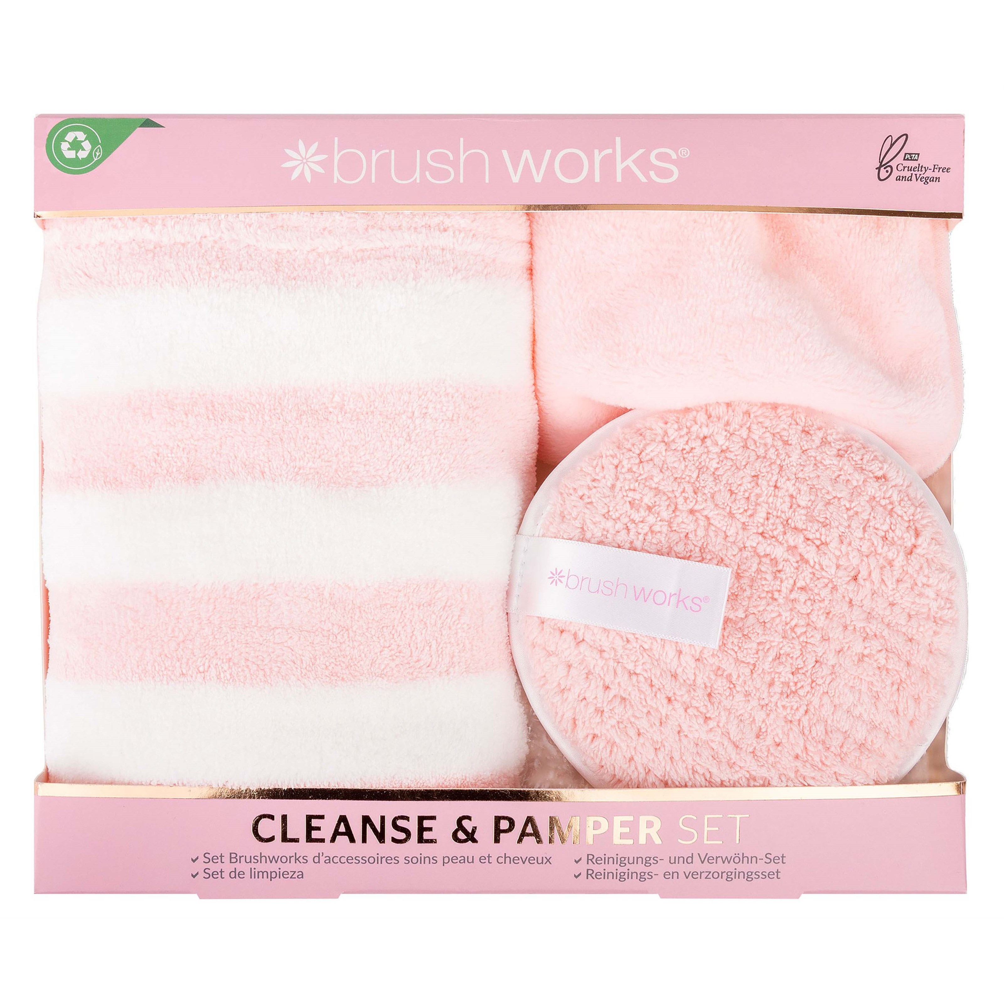 Brushworks Cleanse & Pamper Set - zestaw do demakijażu
