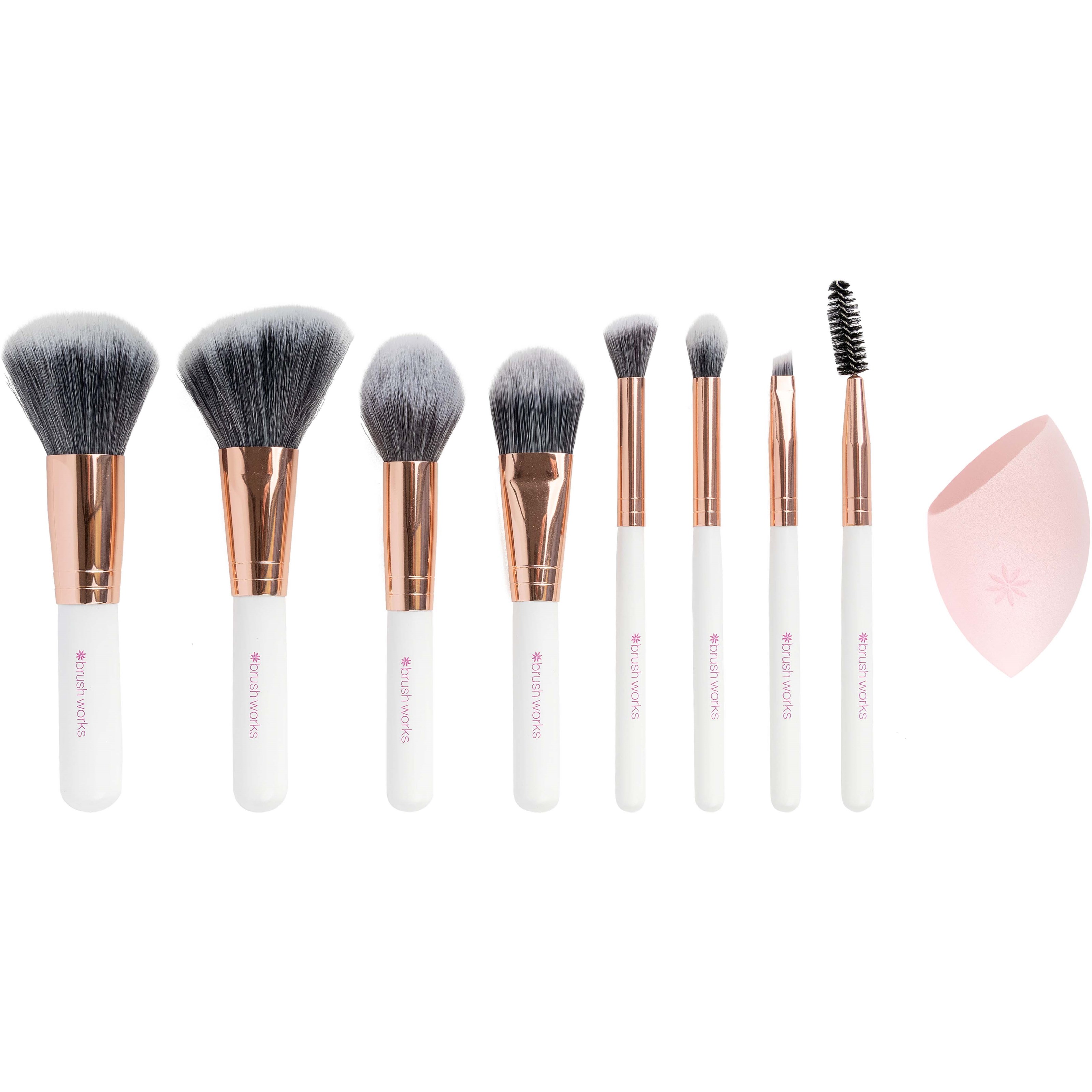 Brushworks Exclusive Makeup Brush & Sponge Set