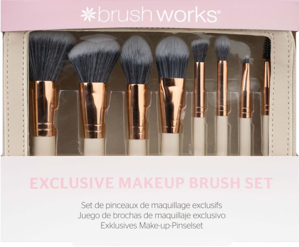 Brushworks Exclusive Makeup Brush Set in Nude