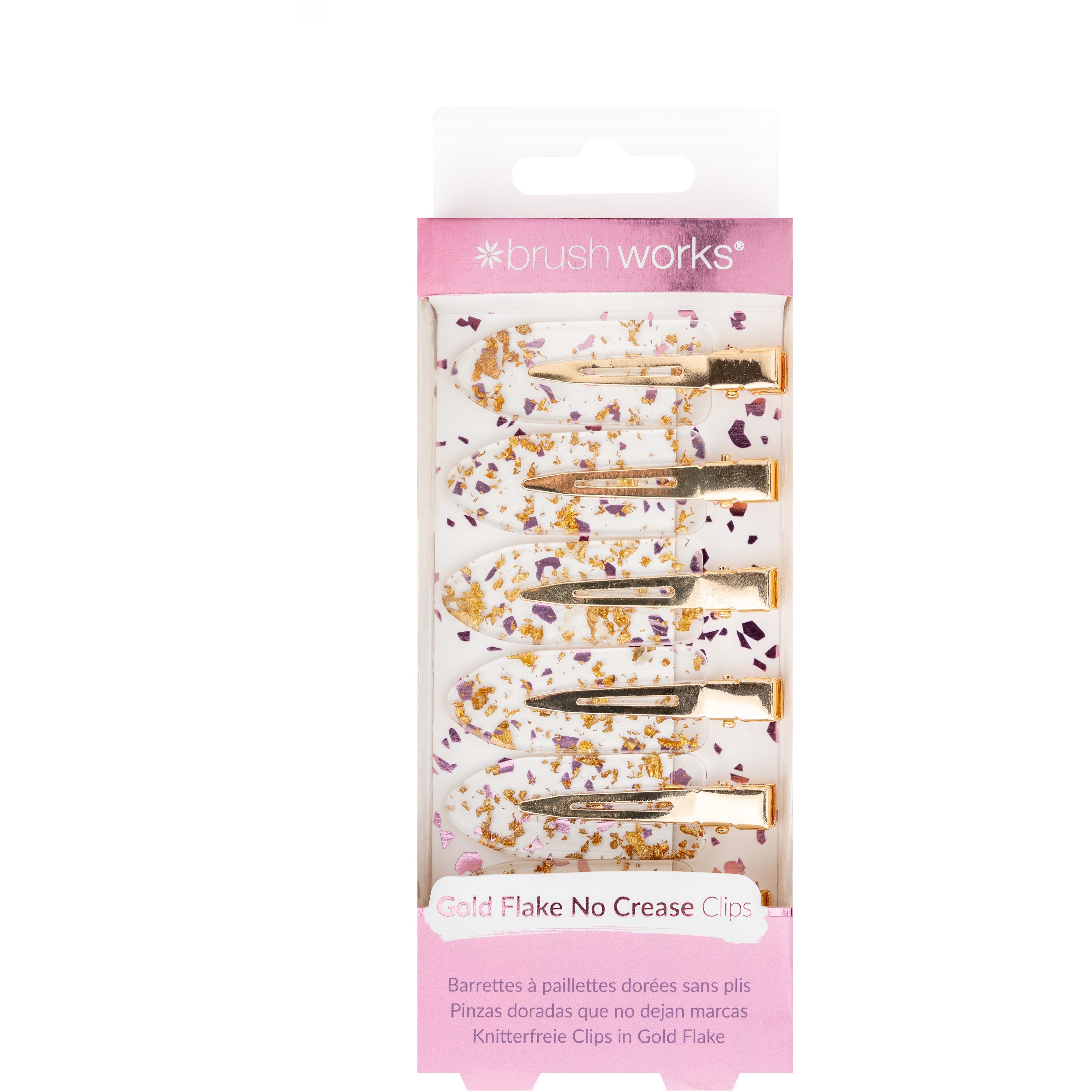 Alternativ bild 1 för Brushworks Gold Flake No Crease Clips