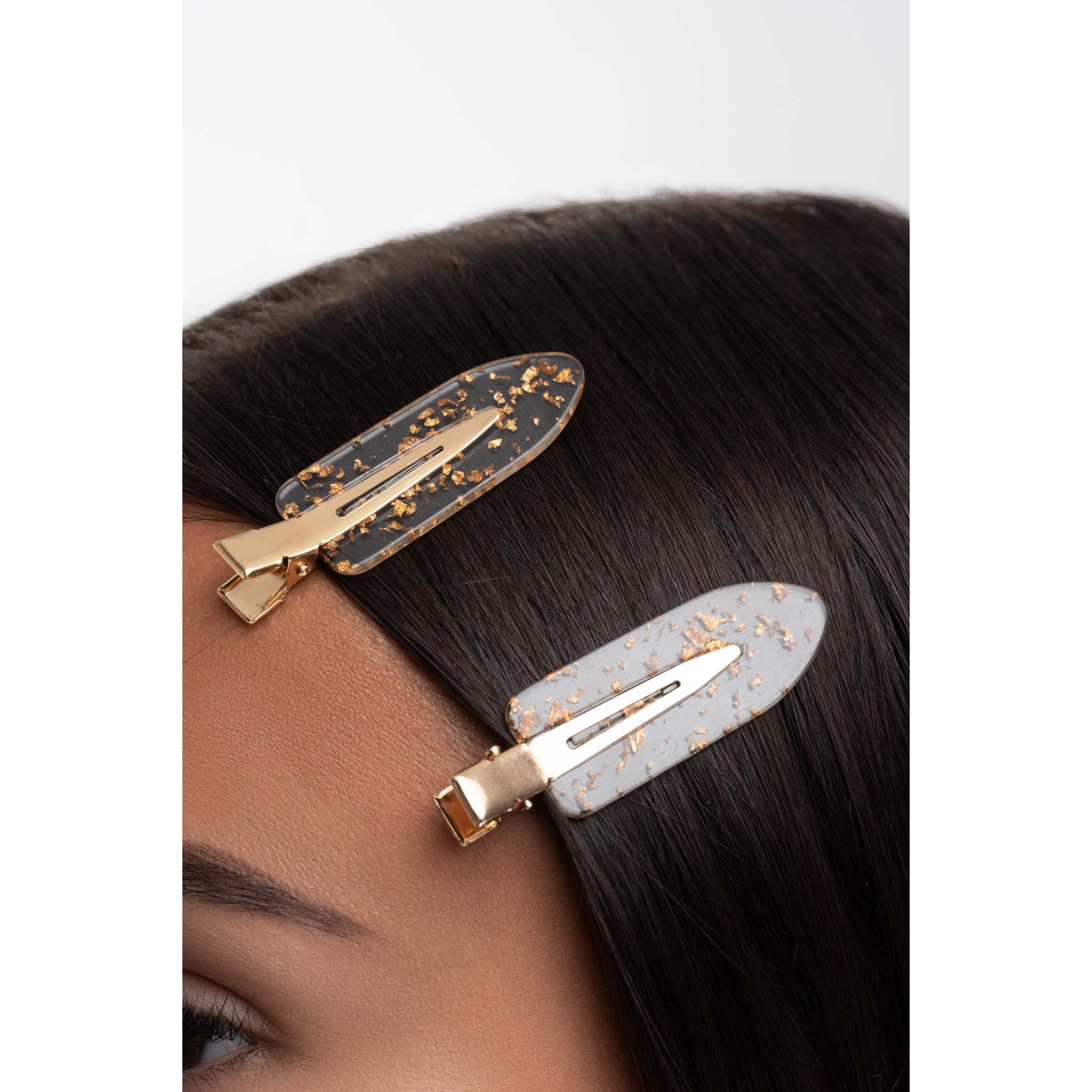 Brushworks Gold Flake No Crease Clips (obrázok 4)