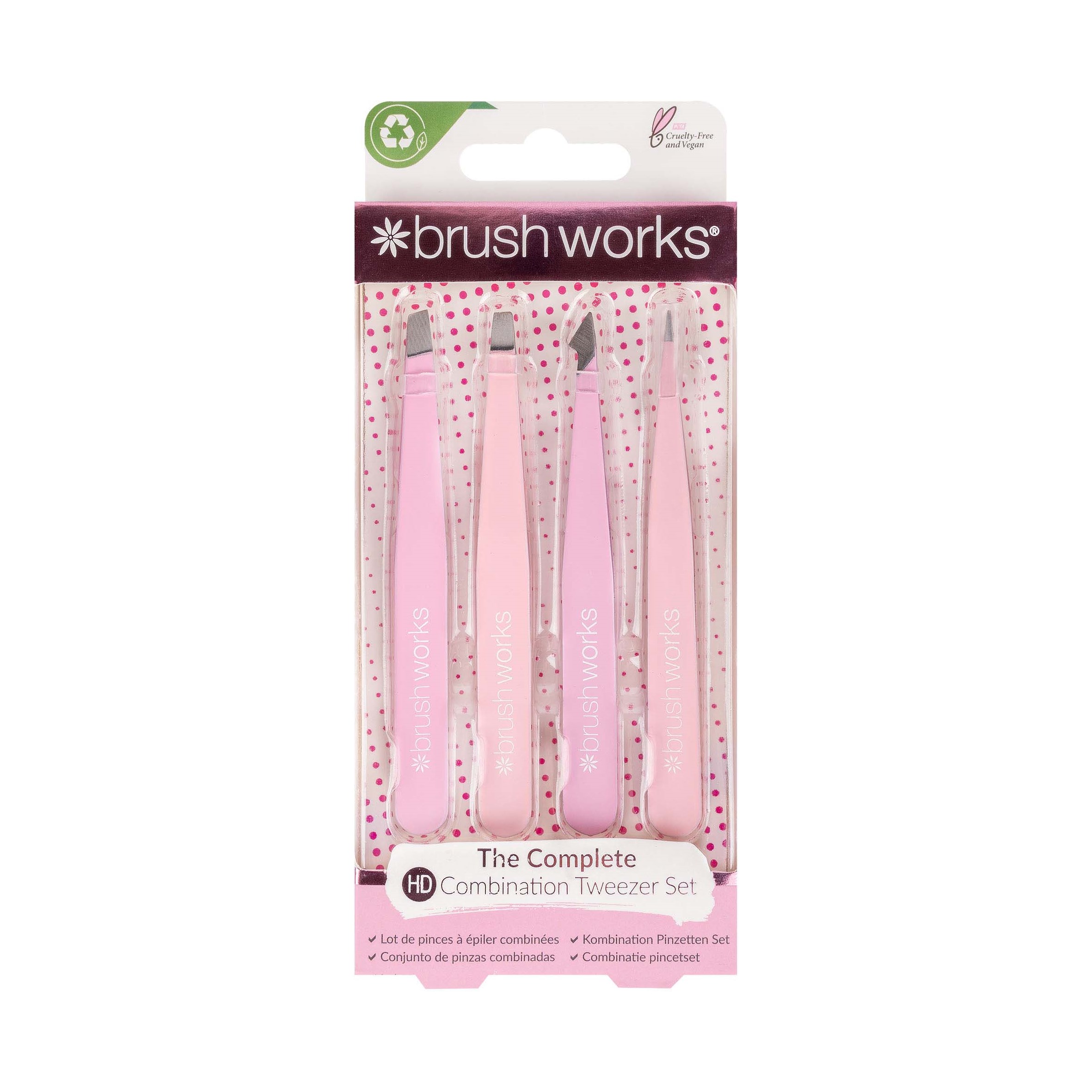 Brushworks The Complete HD Combination Tweezer Set