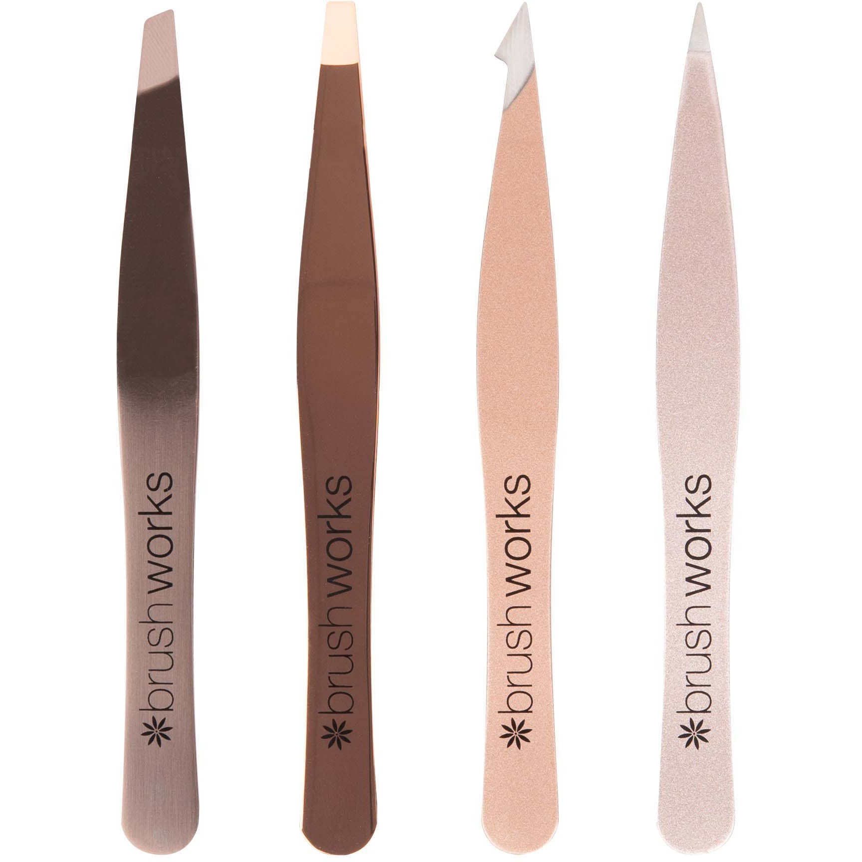 Brushworks HD Combination Tweezer Set Gold Set Gold (obrázok 4)