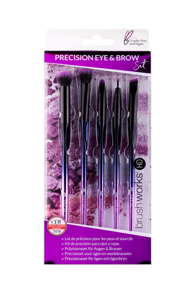 Brushworks HD Precision Eye & Brow Set