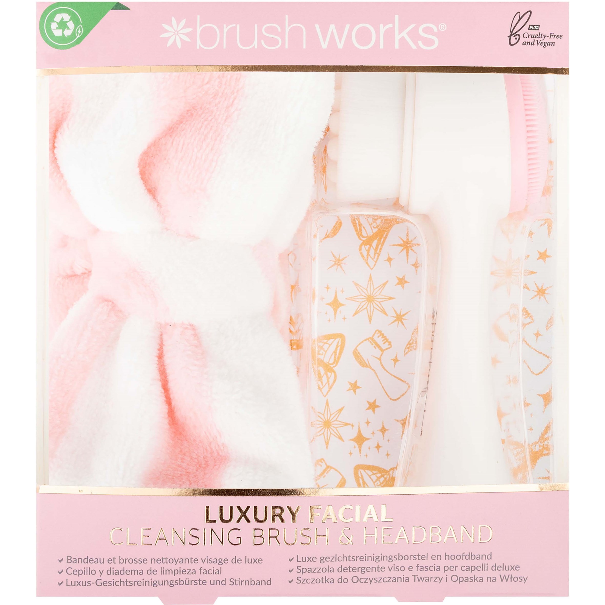 Brushworks Luxury Facial Cleansing Brush & Headband