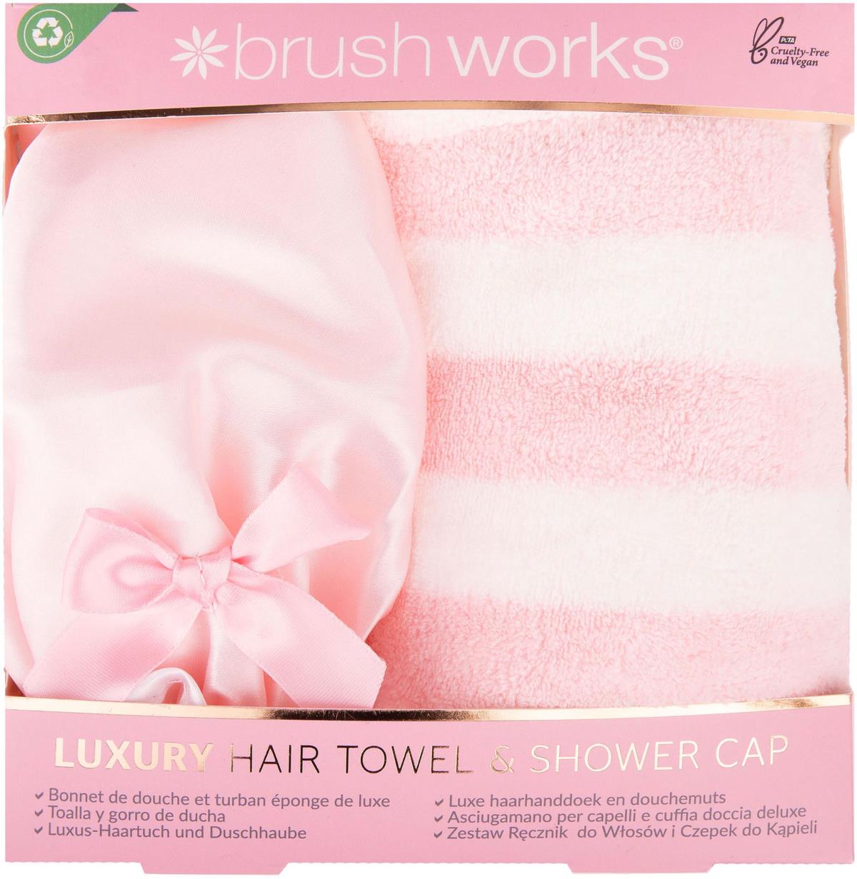 Brushworks Luxury Hair Towel & Shower Cap