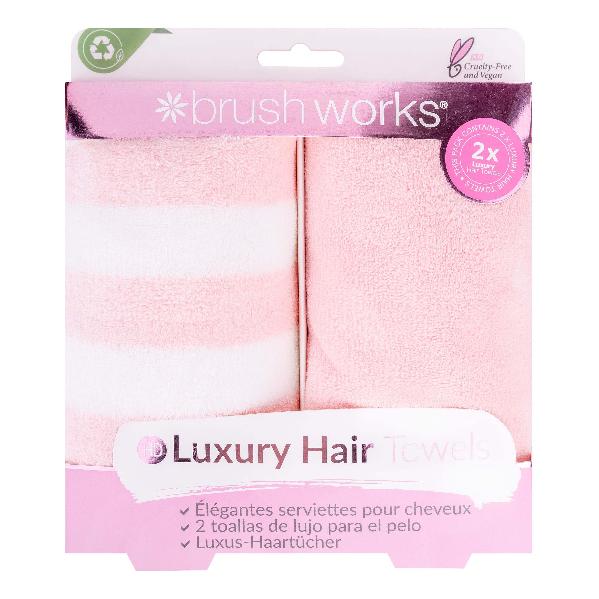 Läs mer om Brushworks Luxury Hair Towels 2 Pack