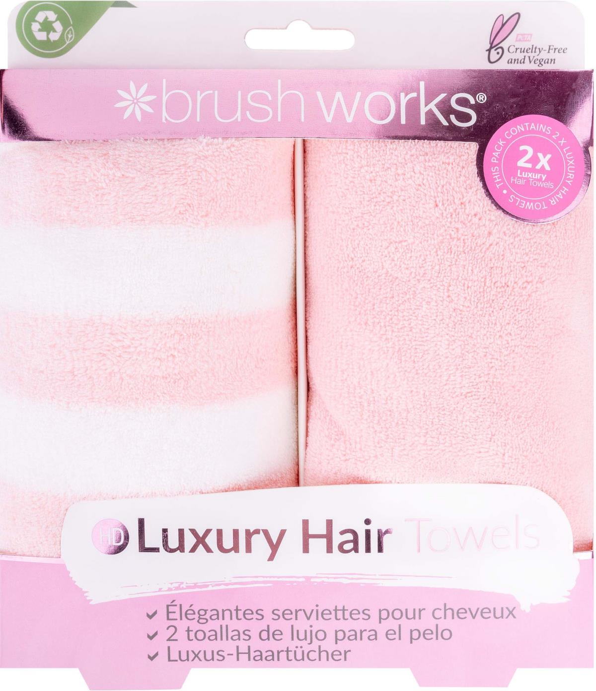 Brushworks Luxury Hair Towels 2 Pack