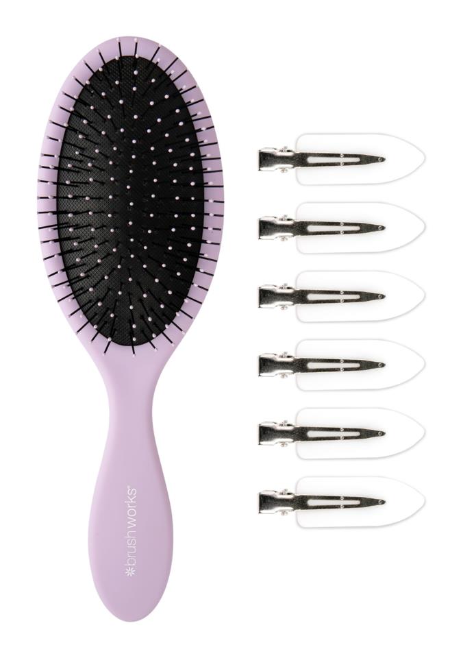 Brushworks Luxury Purple Hair Styling Set 