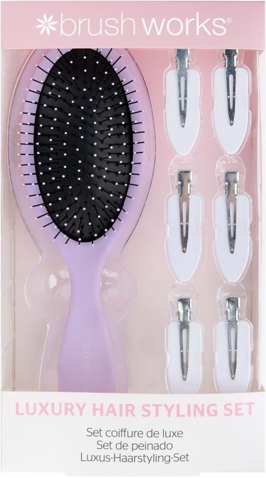 Brushworks Luxury Purple Hair Styling Set