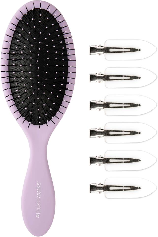 Brushworks Luxury Purple Hair Styling Set