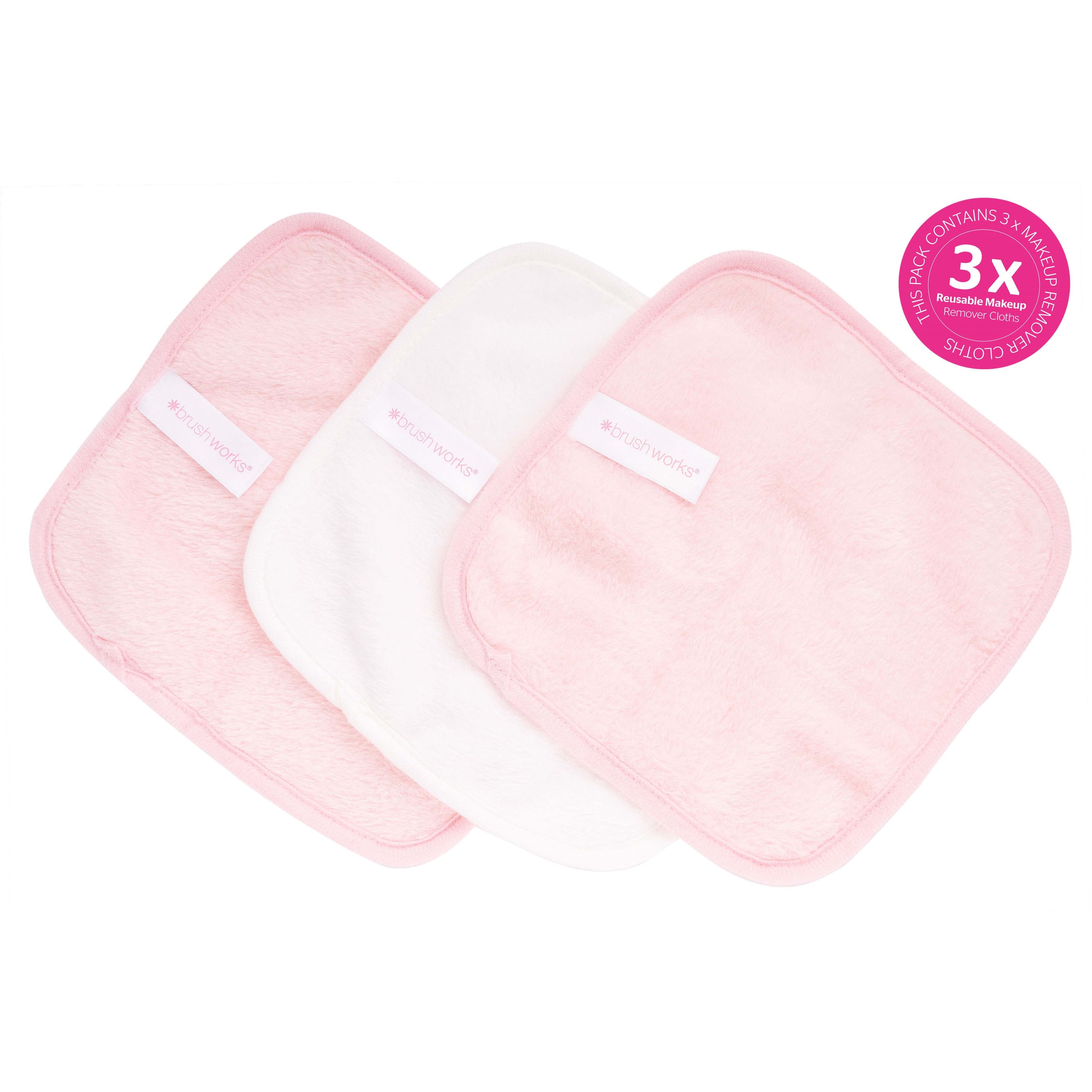 Brushworks Makeup Remover Cloths 3 Pack (obrázok 4)