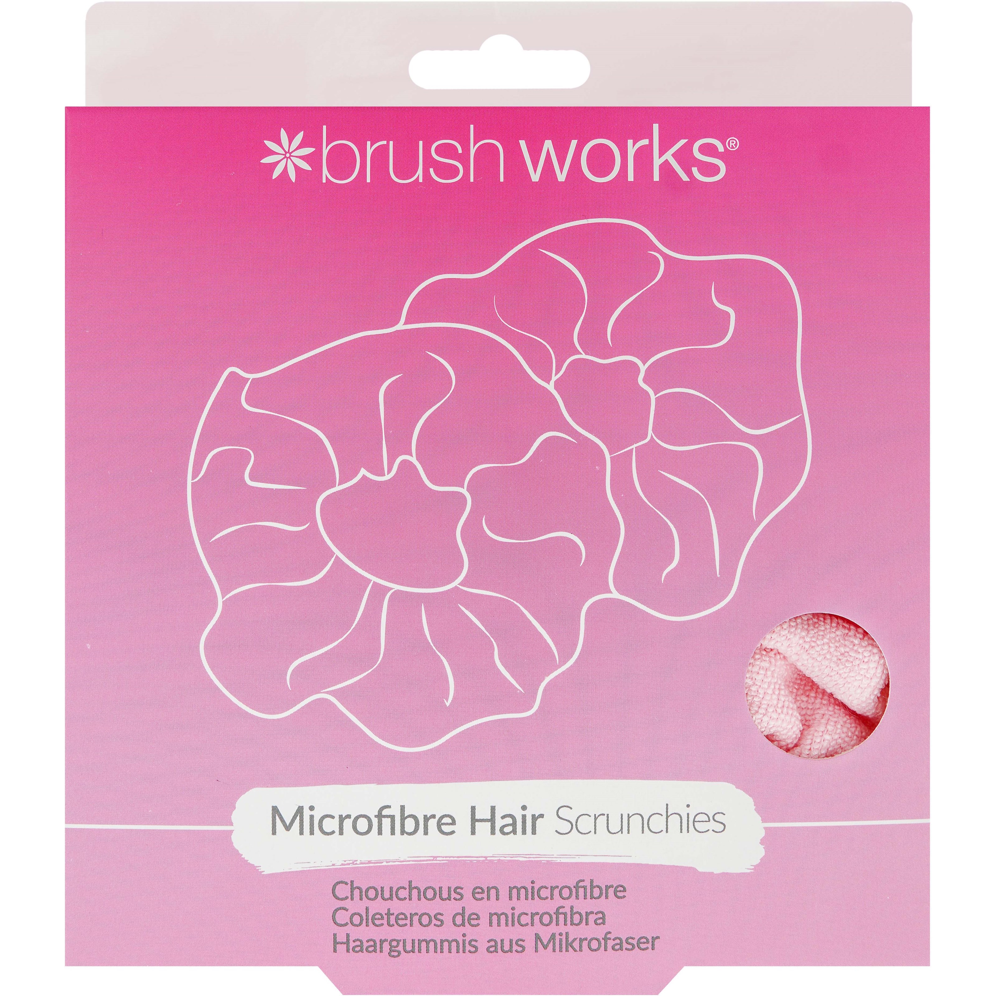 Läs mer om Brushworks Microfibre Hair Scrunchies (Pack of 2)
