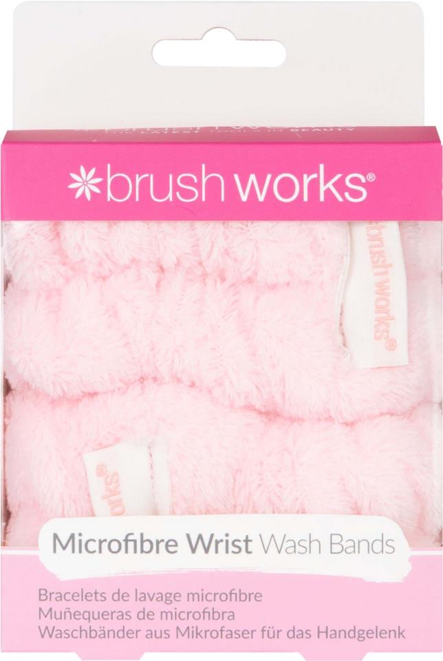 Brushworks Microfibre Wrist Wash Bands 2 Pack