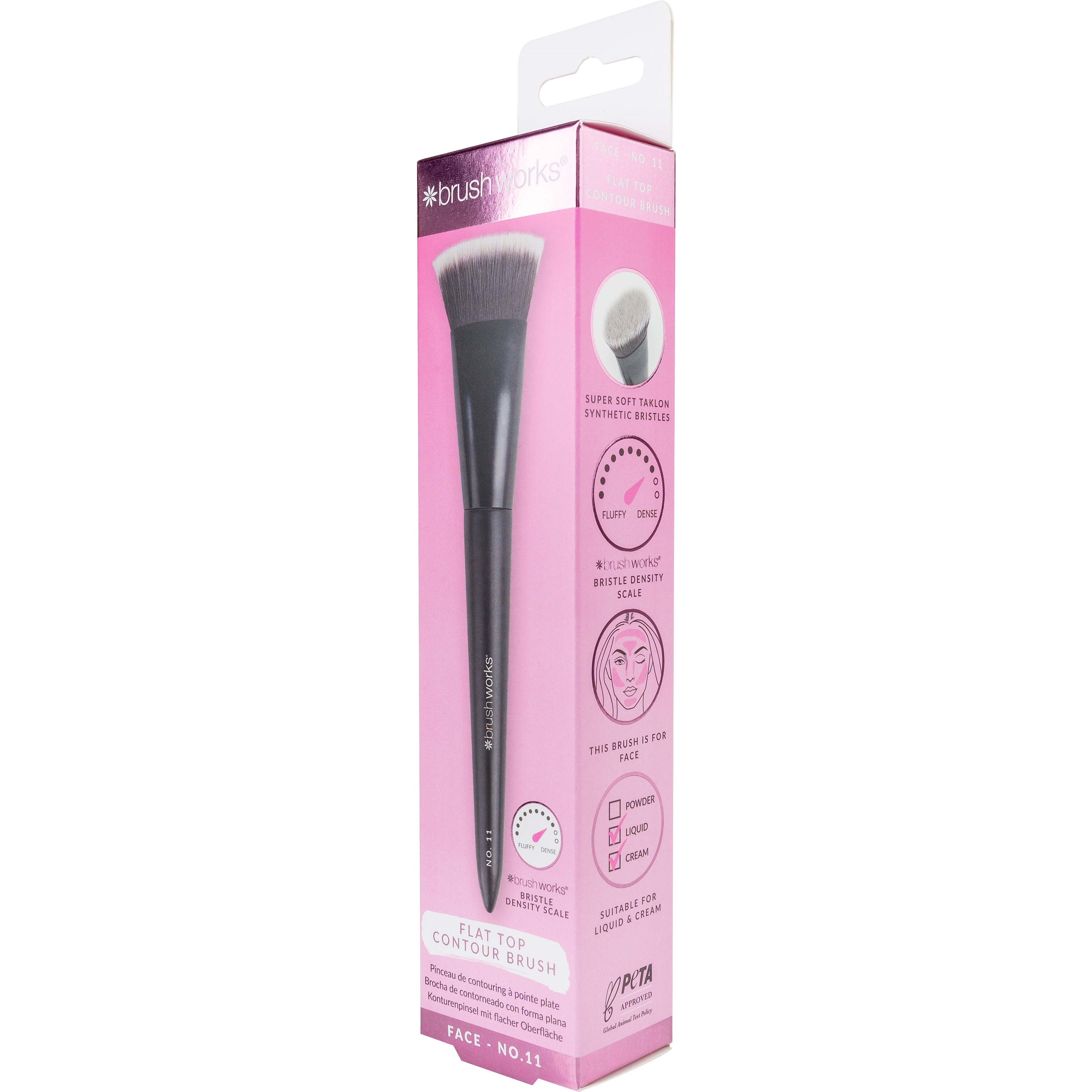 Brushworks No. 11 Flat Top Contour Brush (obrázok 7)