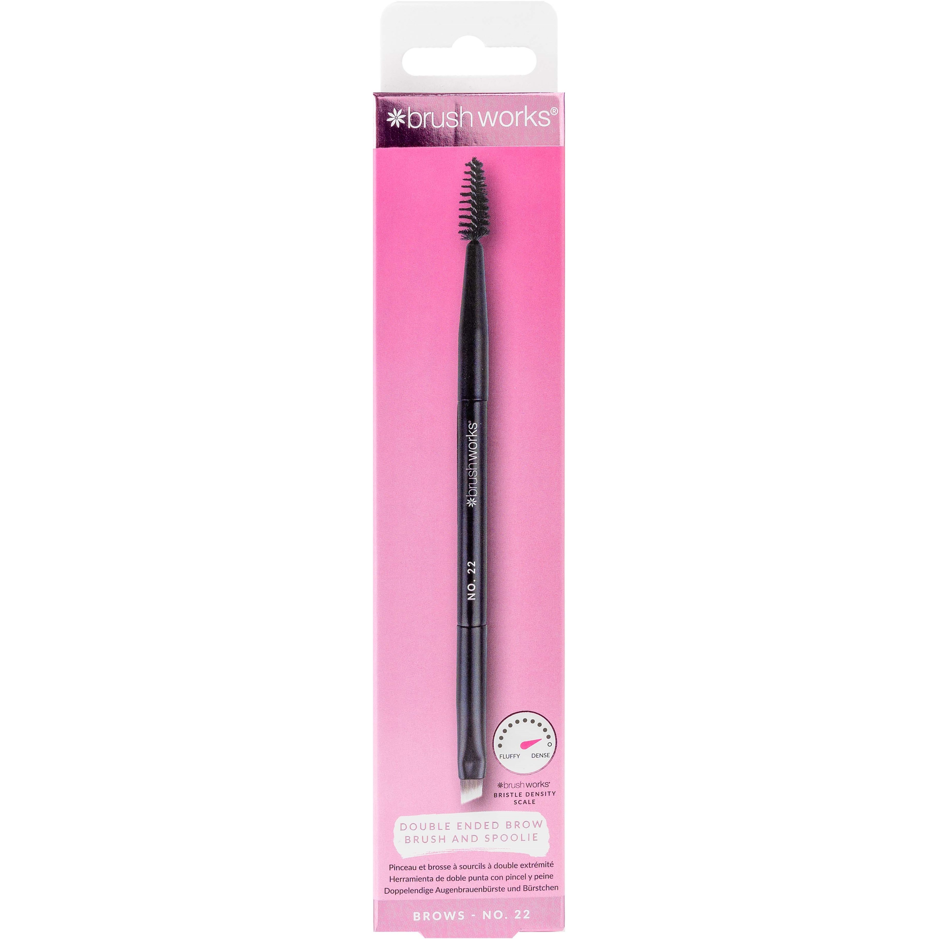 Alternativ bild 1 för Brushworks No. 22 Double Ended Brow Brush and Spoolie