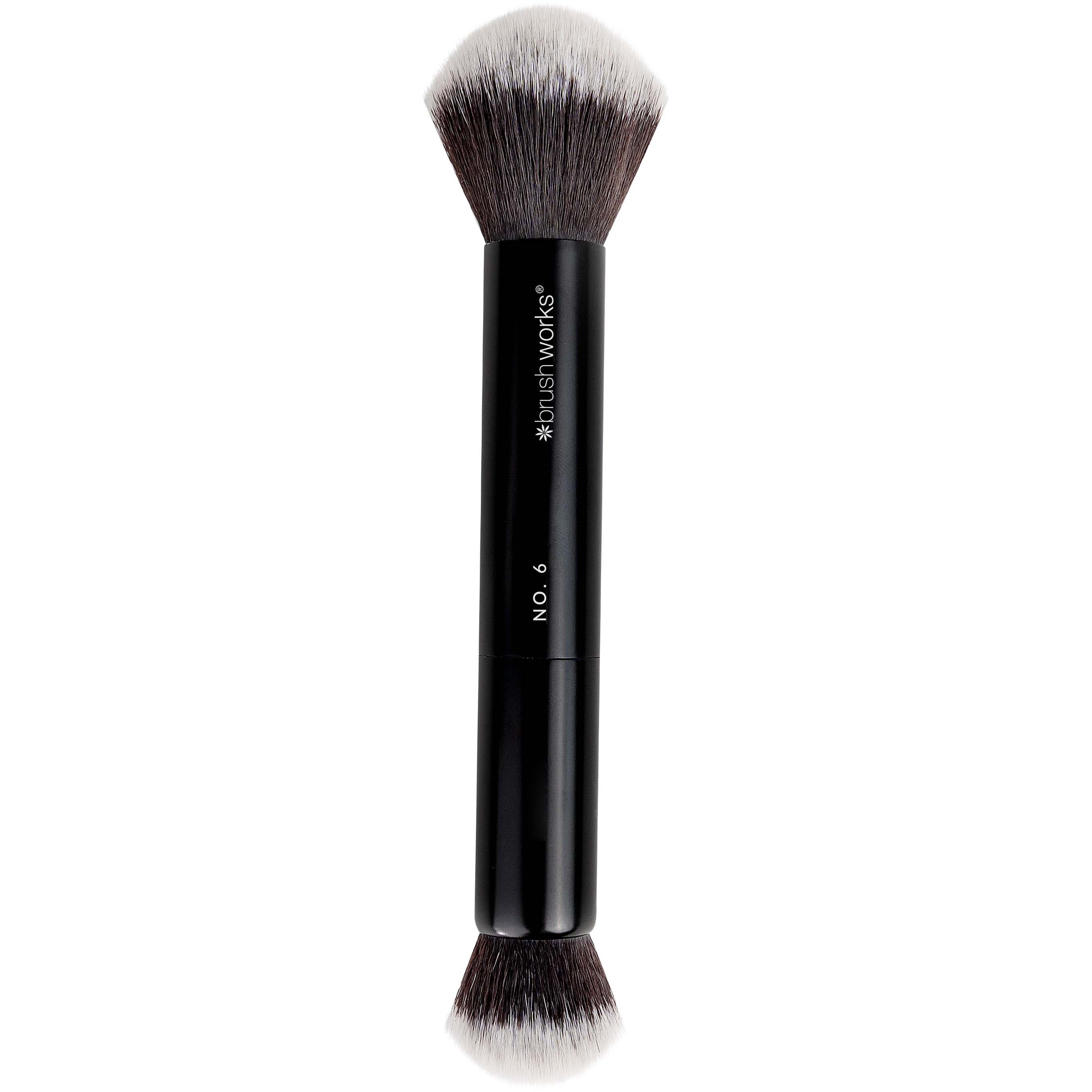 Läs mer om Brushworks No. 6 Double Ended Powder and Buff Brush