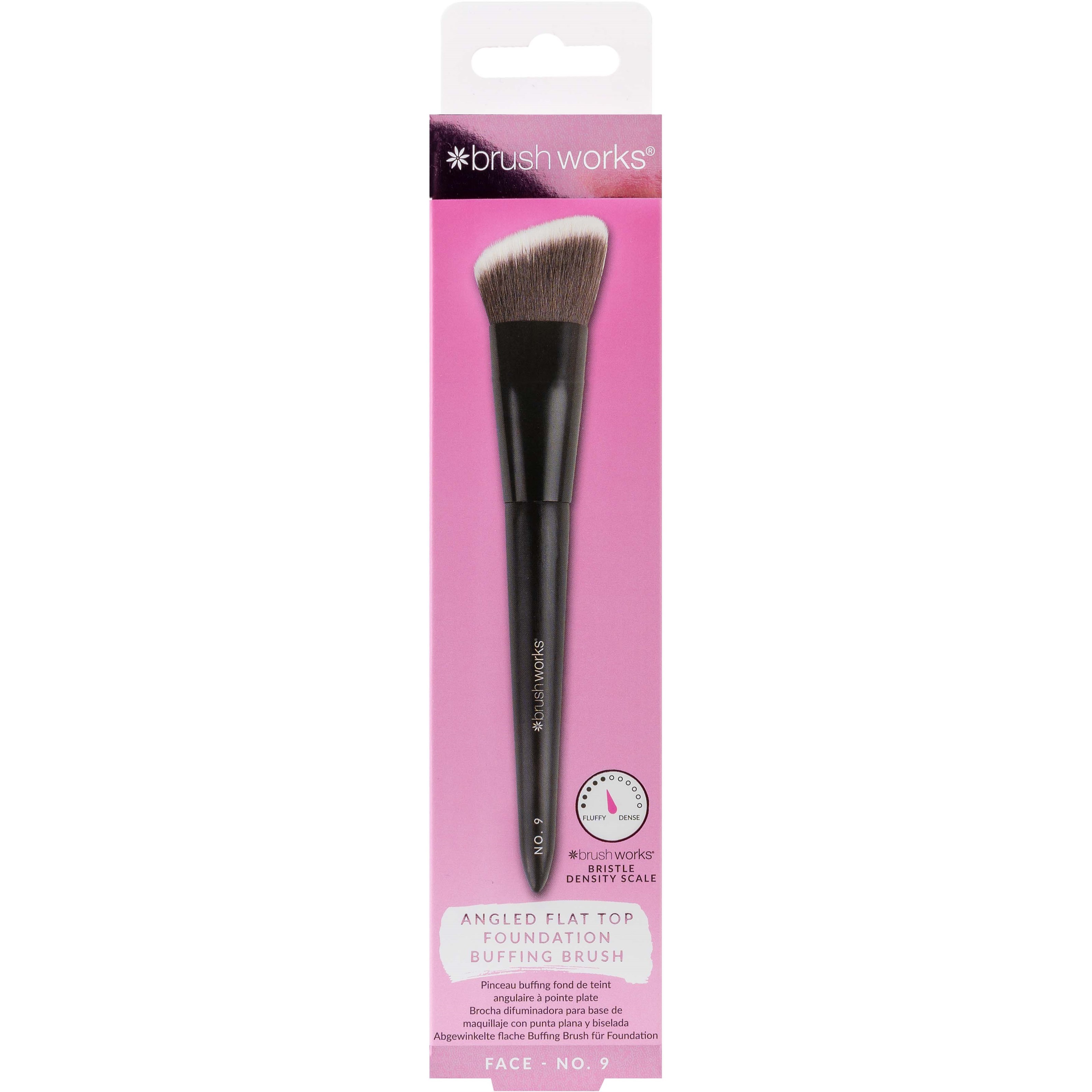 Brushworks No. 9 Angled Flat Top Foundation Buffing Brush (obrázok 3)