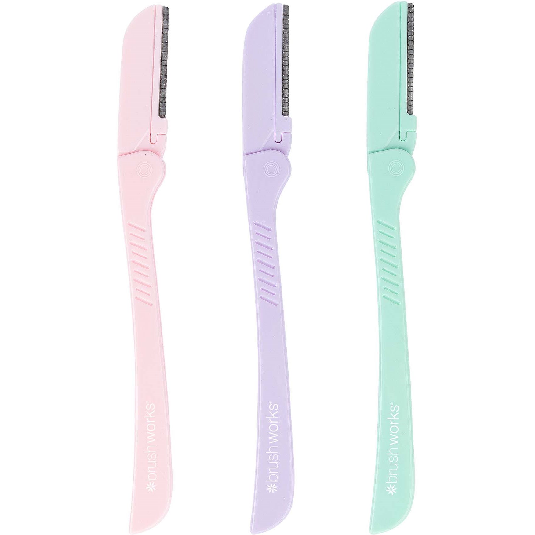 Alternativ bild 1 för Brushworks Pastel Eye Brow Razors 3-pack