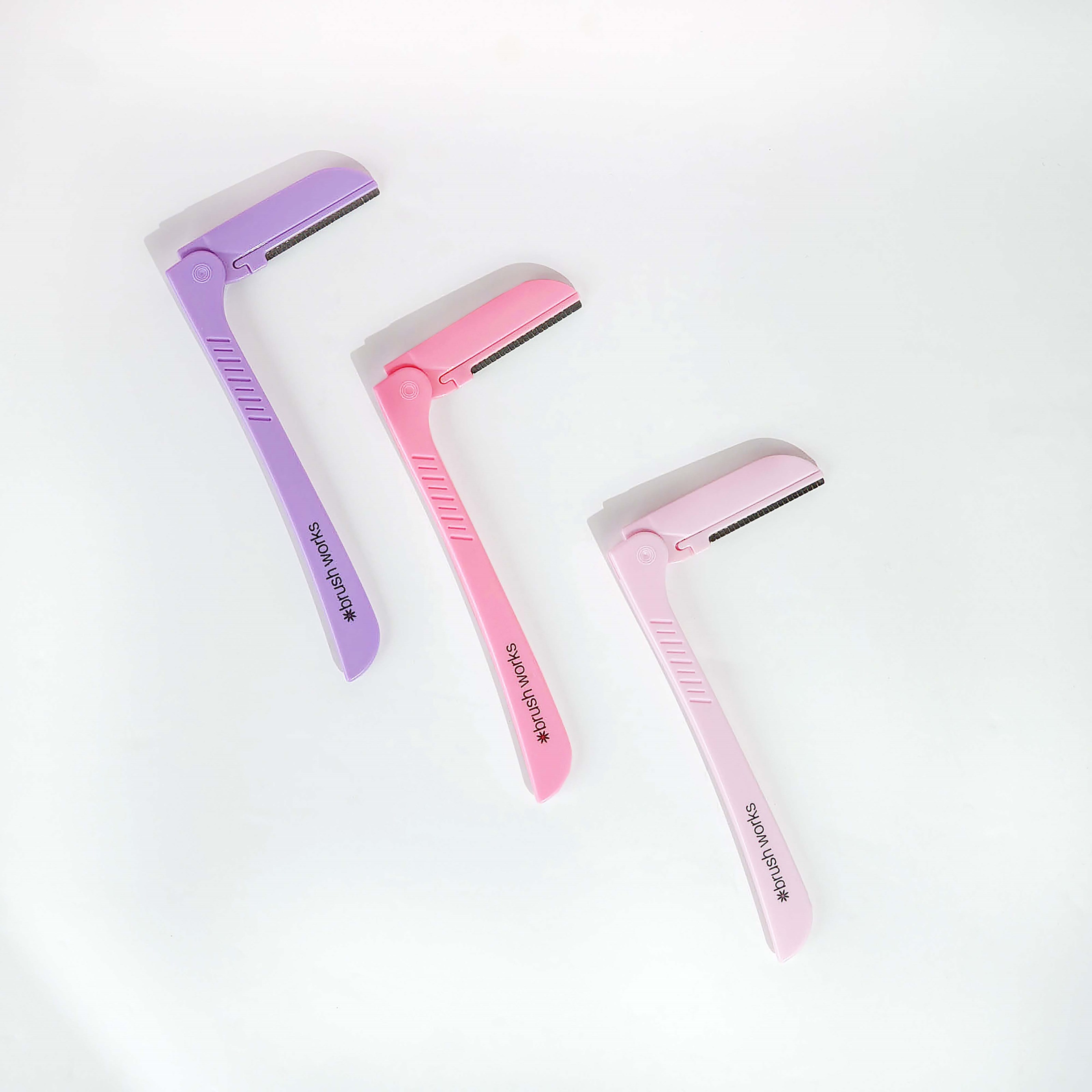 Brushworks Precision Eyebrow Razor - zestaw brzytw do brwi (obrázok 3)