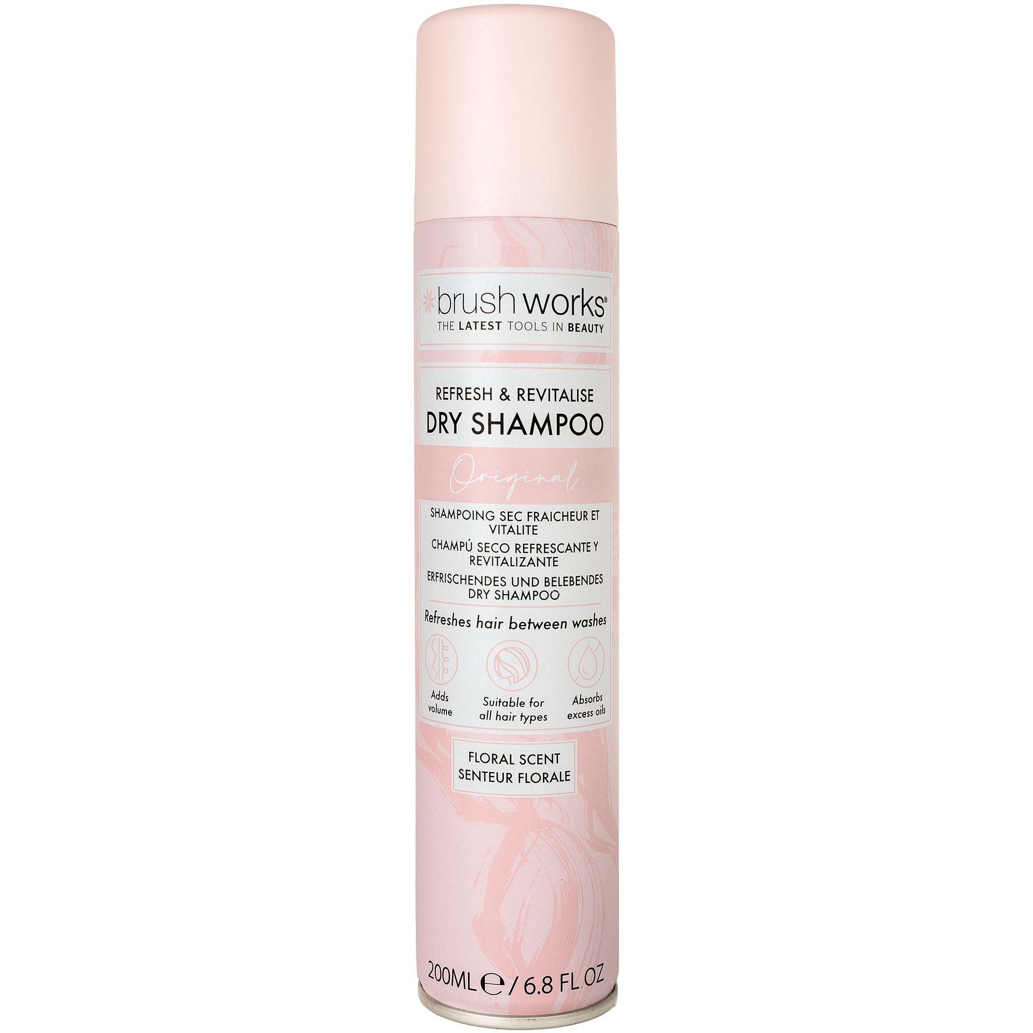 Brushworks Refresh & Revitalise Floral Dry Shampoo 200 ml billede