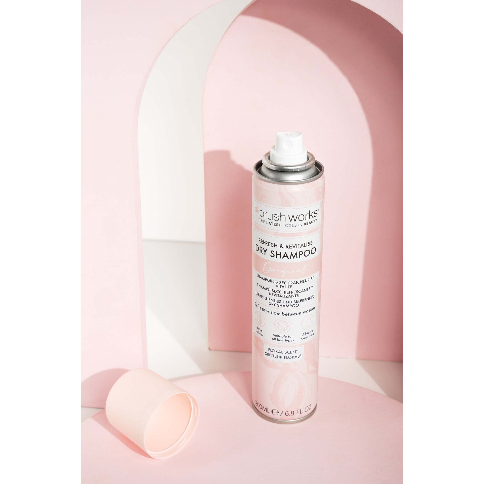 Brushworks Refresh & Revitalise Floral Dry Shampoo 200 ml (obrázok 6)
