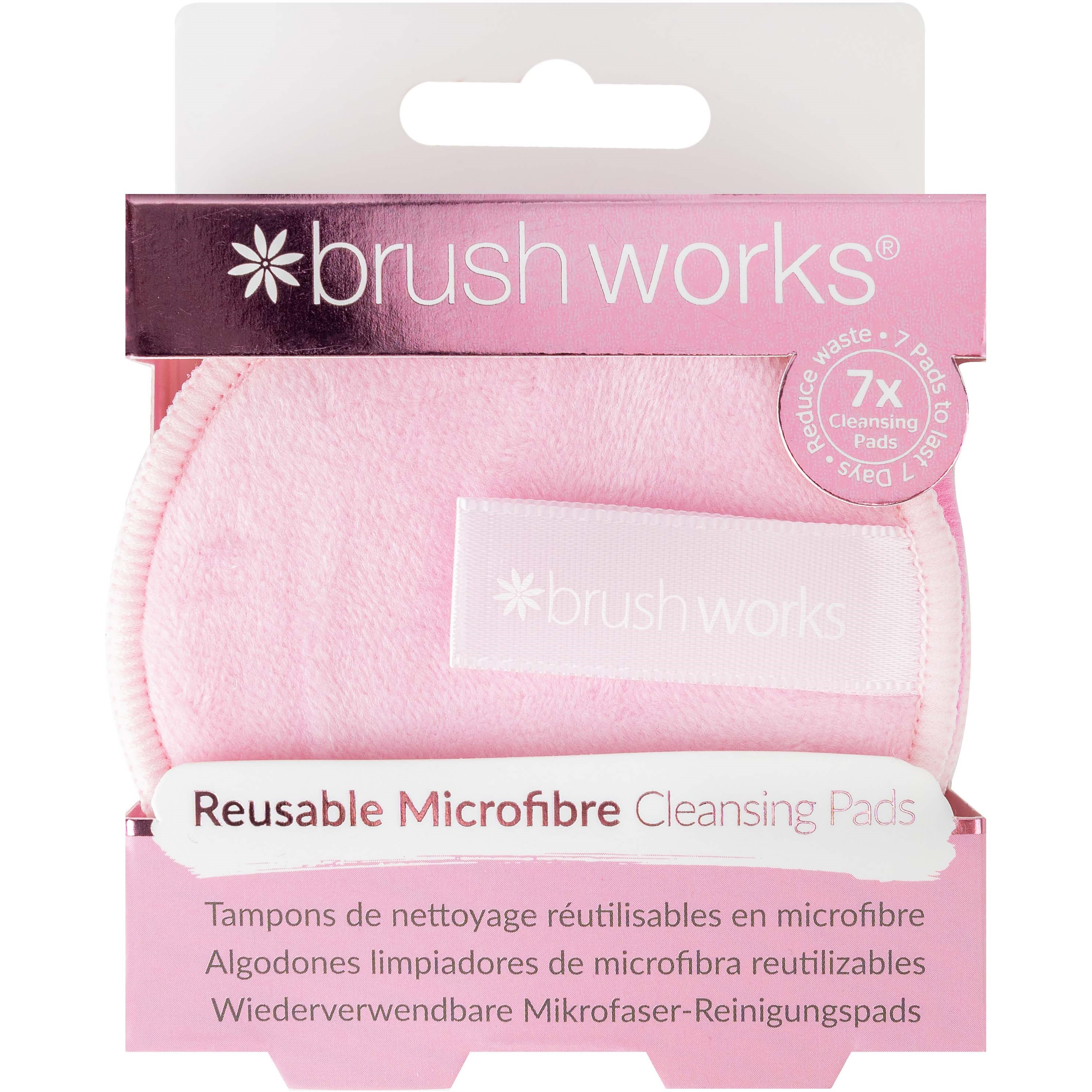 Läs mer om Brushworks Reusable Microfibre Cleansing Pads 7 pcs