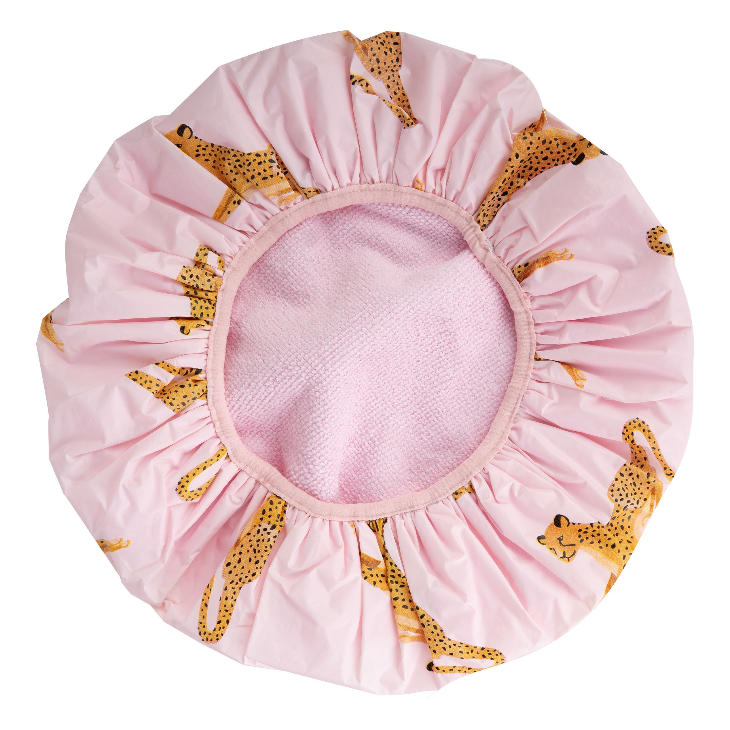 Brushworks Reversible Shower Cap - czepek do włosów Leopard Pattern (obrázok 4)