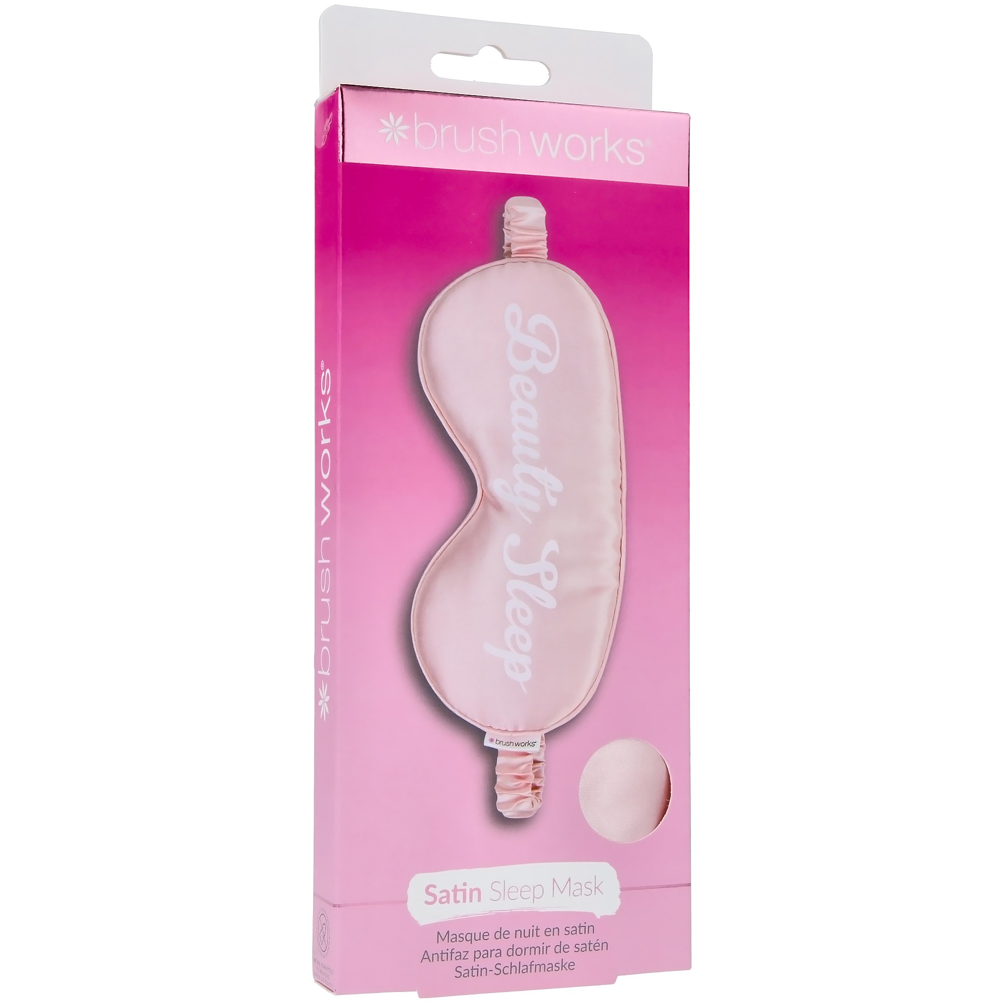 Brushworks Satin Sleep Mask - opaska na oczy