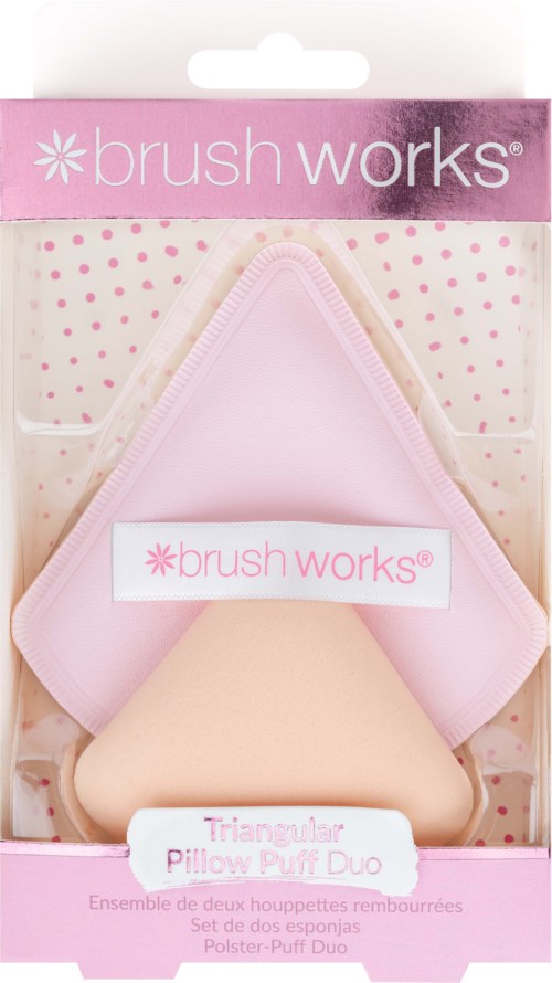 Brushworks Triangular Pillow Puff Duo