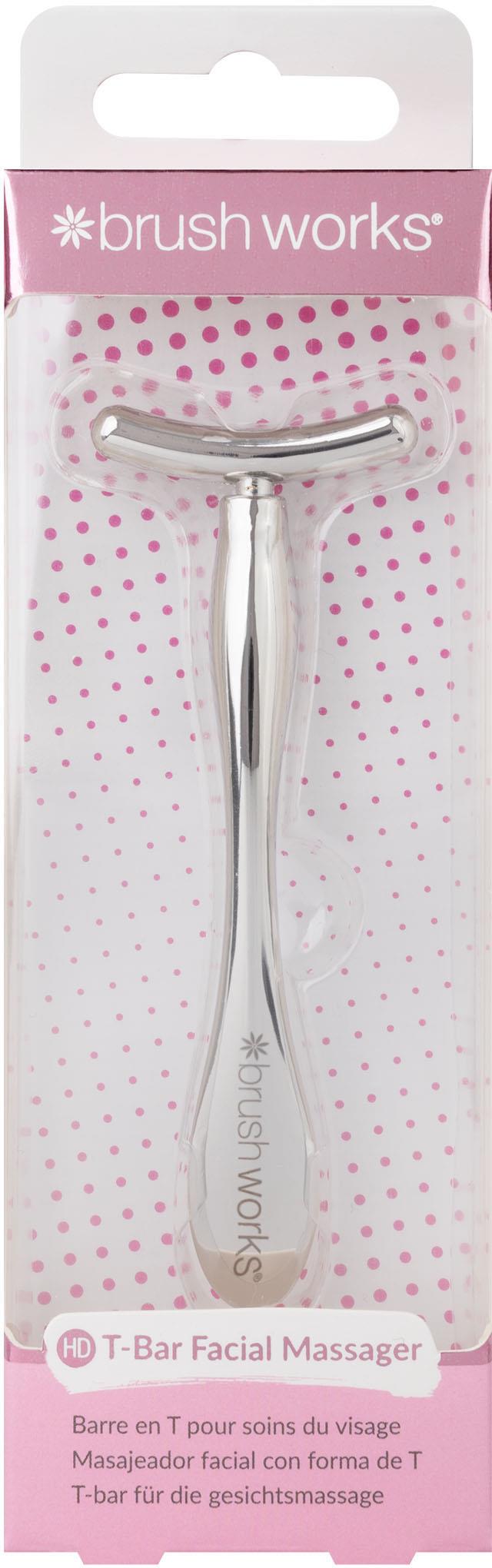 Brushworks Zinc T-Bar Facial Massager
