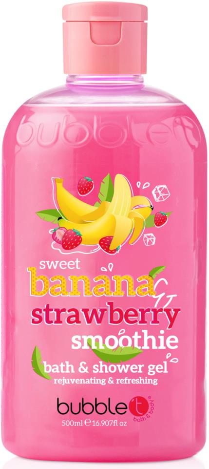BubbleT Banana & Strawberry Smoothie Bath & Shower Gel  500 ml