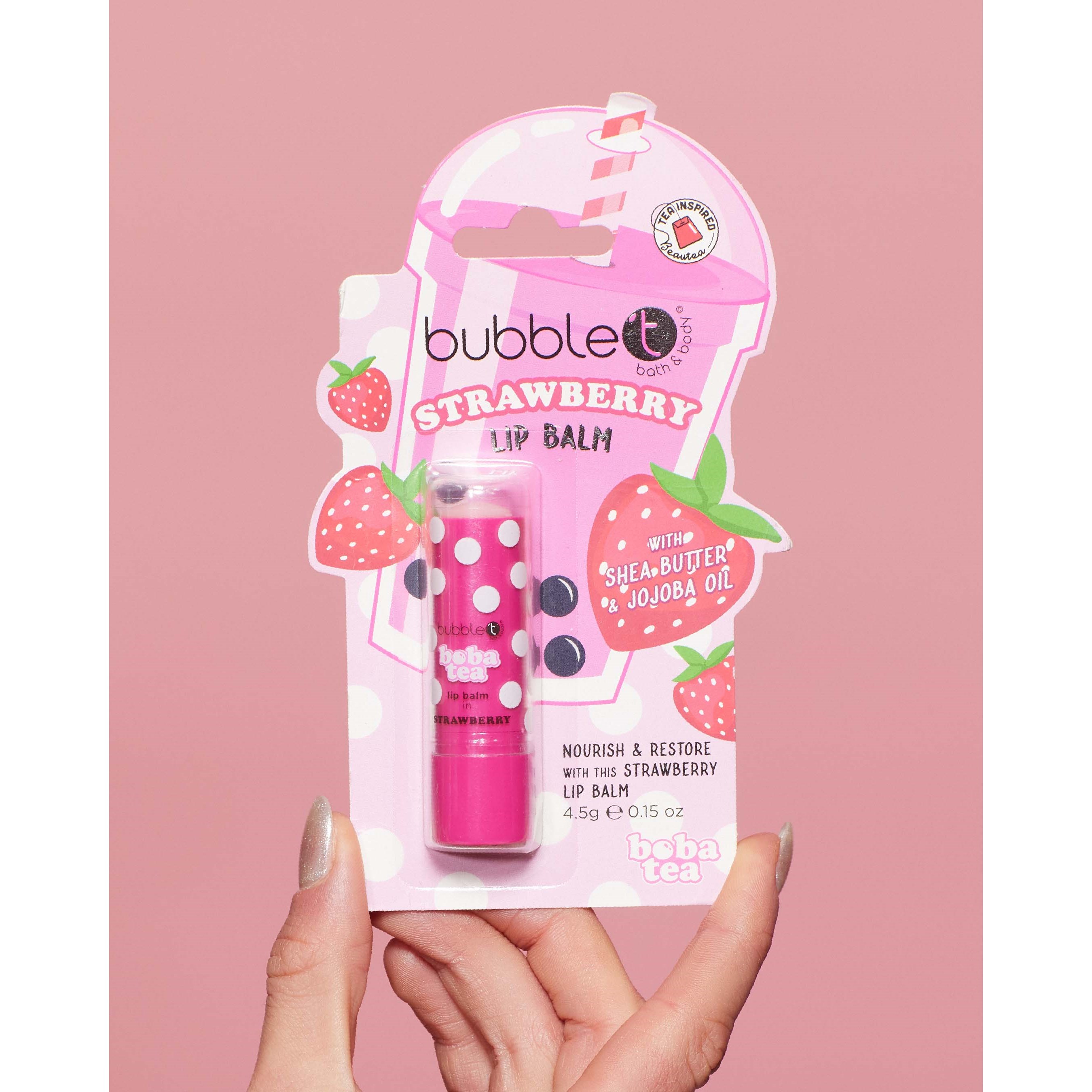 BubbleT Boba Tea Lip Balm Strawberry (obrázok 2)