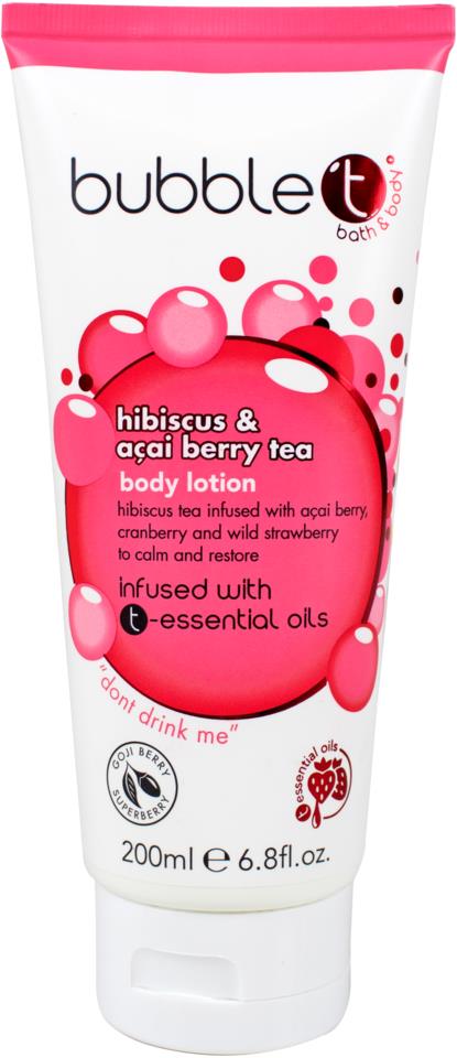 BubbleT Body Lotion Hibiscus & Acai Berry Tea 200ml